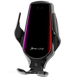 R1 R2 Automatic Clamping 10W Car Wireless Charger For iPhone Huawei LG_1